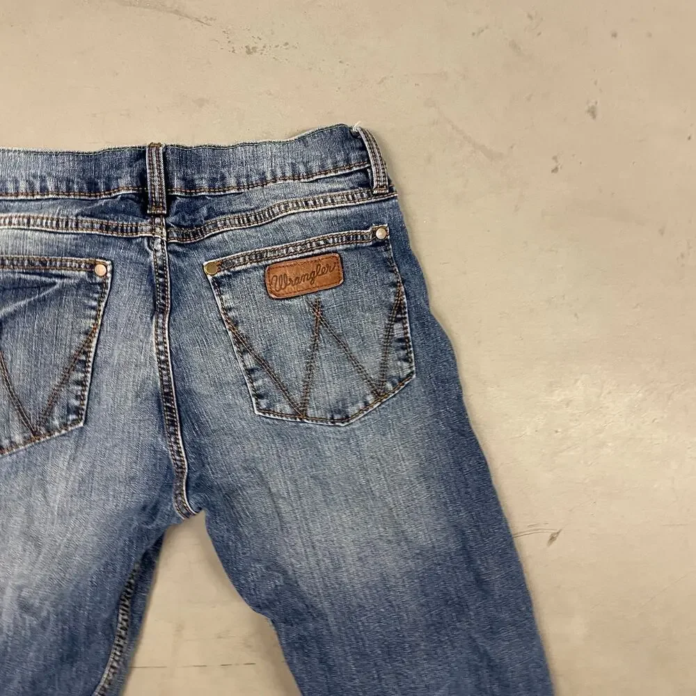 y2k wrangler slim western jeans 30x31